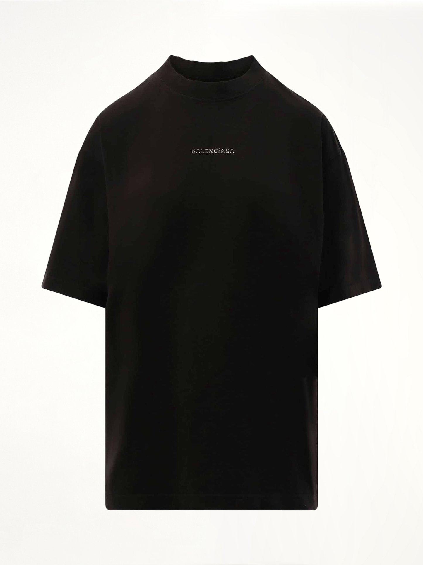 Back Strass Medium Fit T-Shirt in Faded Black