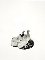 10XL Sneaker in White/Black/Grey Back View | BALENCIAGA