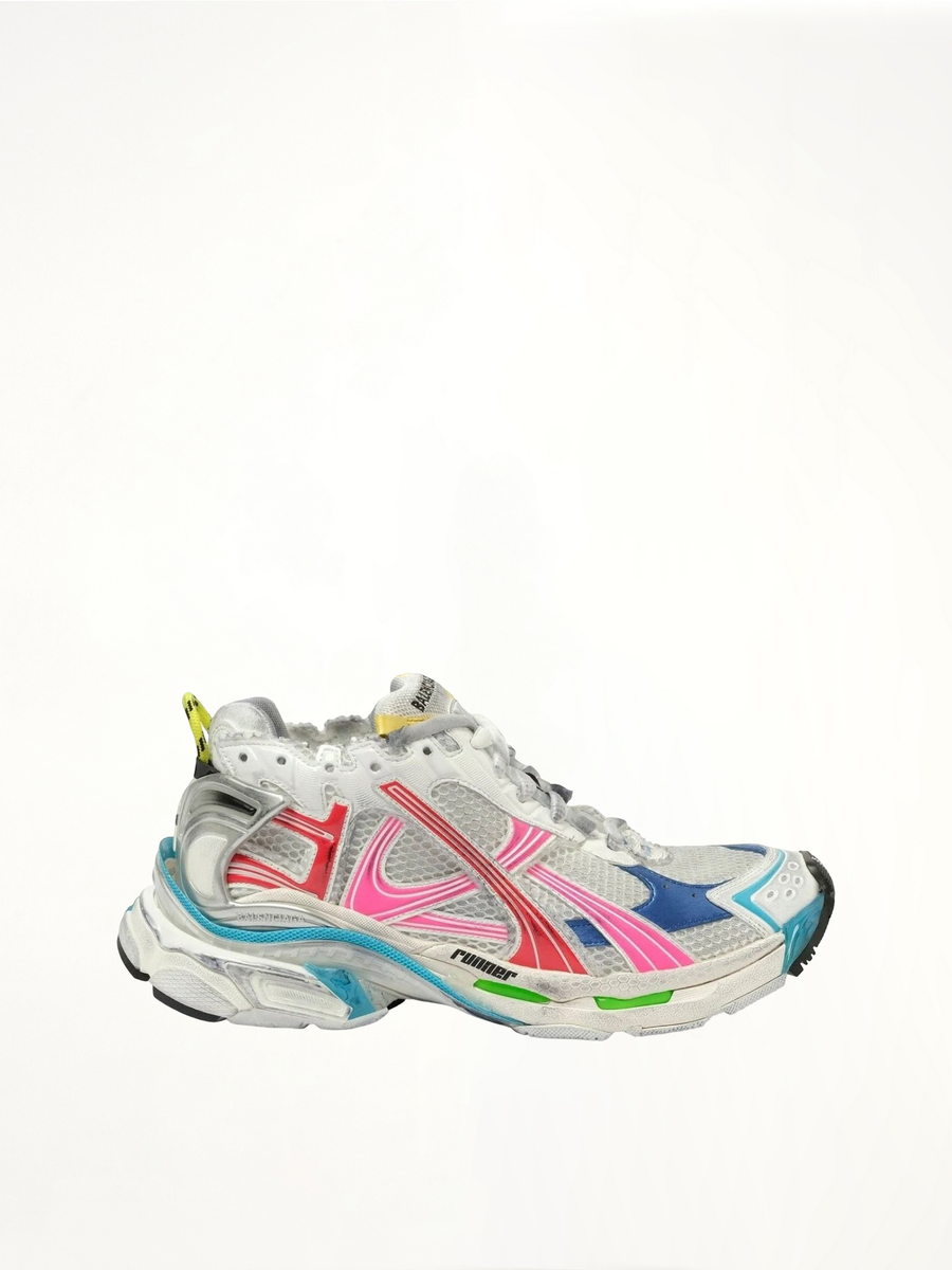 Runner Metallic Sneaker in Multicolour Side View | BALENCIAGA