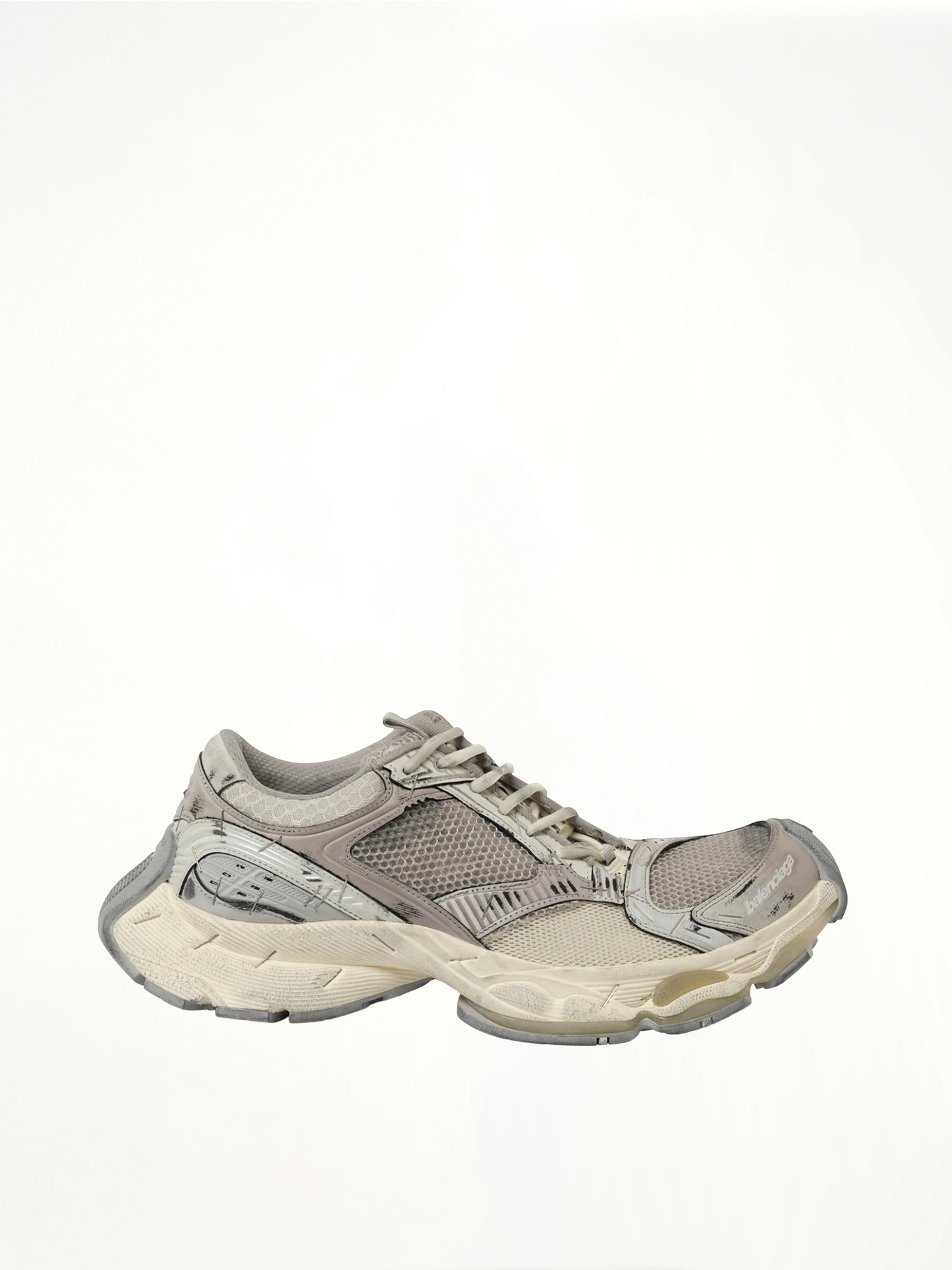 Stapler Sneaker in Beige/Grey
