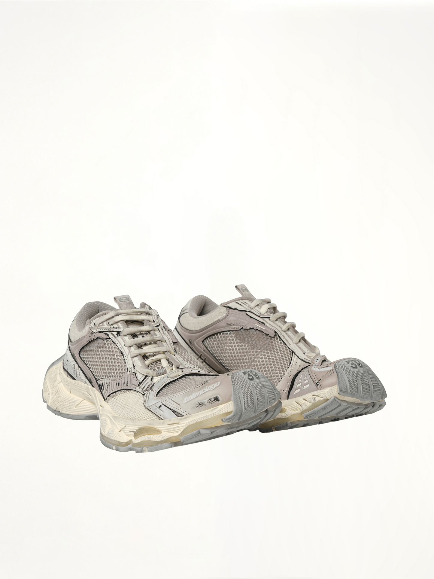 Stapler Sneaker in Beige/Grey