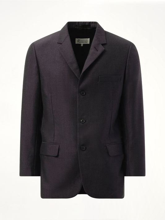 British Mohair Suit Jacket in Charcoal