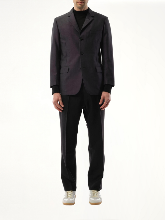 British Mohair Suit Jacket in Charcoal