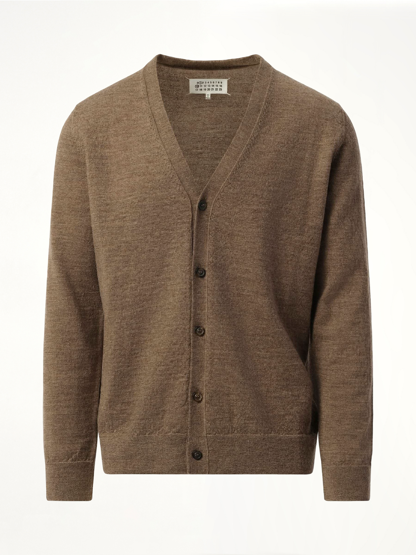 Elbow Patch Knit Cardigan in Walnut