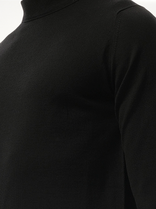 Work in Progress Crewneck Sweater in Black