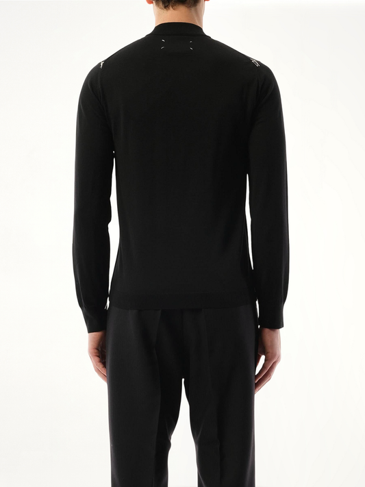 Work in Progress Crewneck Sweater in Black