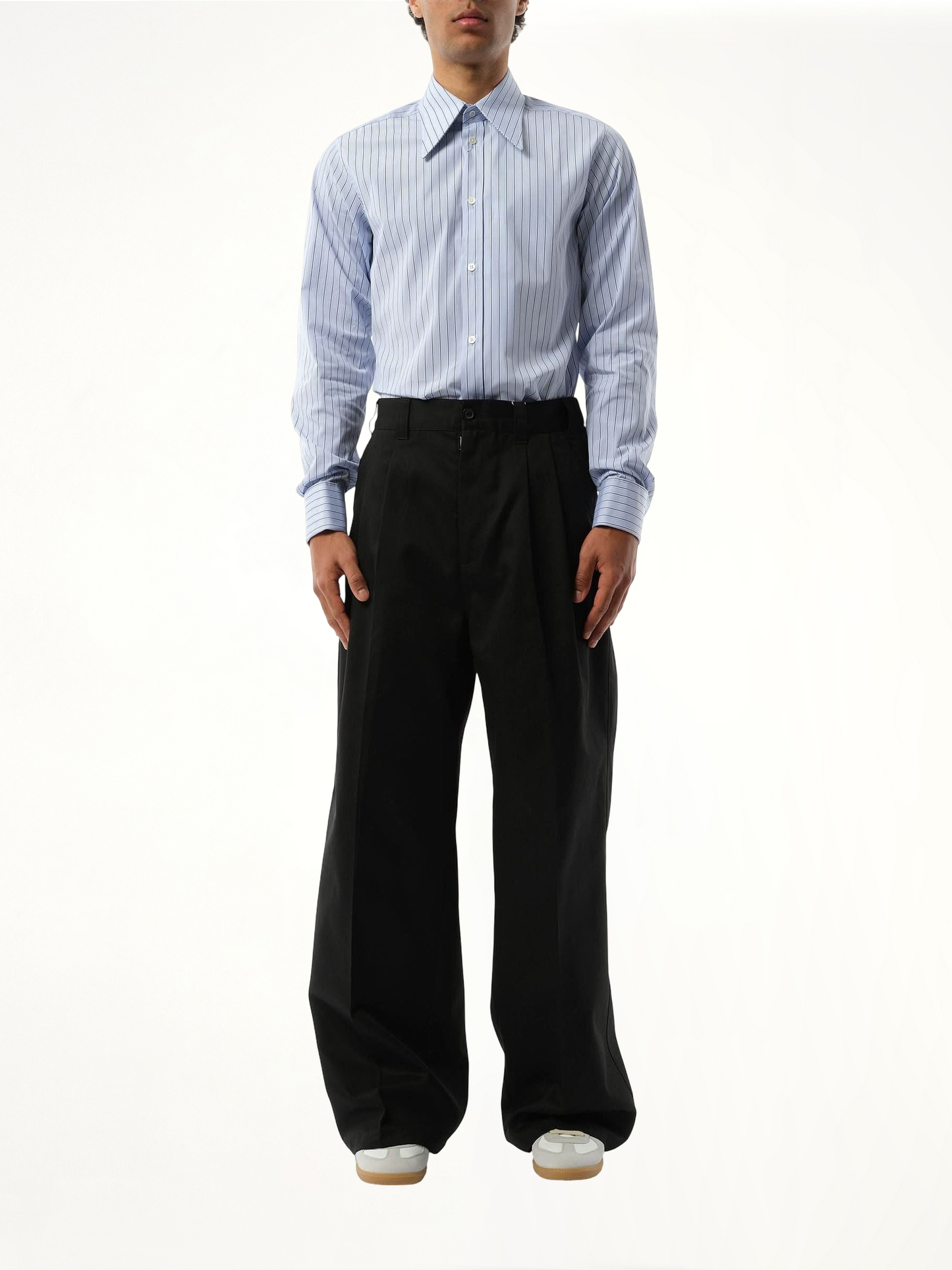 Classic Stripe Shirt in Light Blue