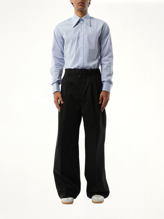 Classic Stripe Shirt in Light Blue