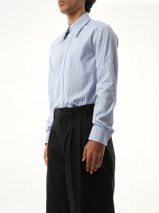 Classic Stripe Shirt in Light Blue