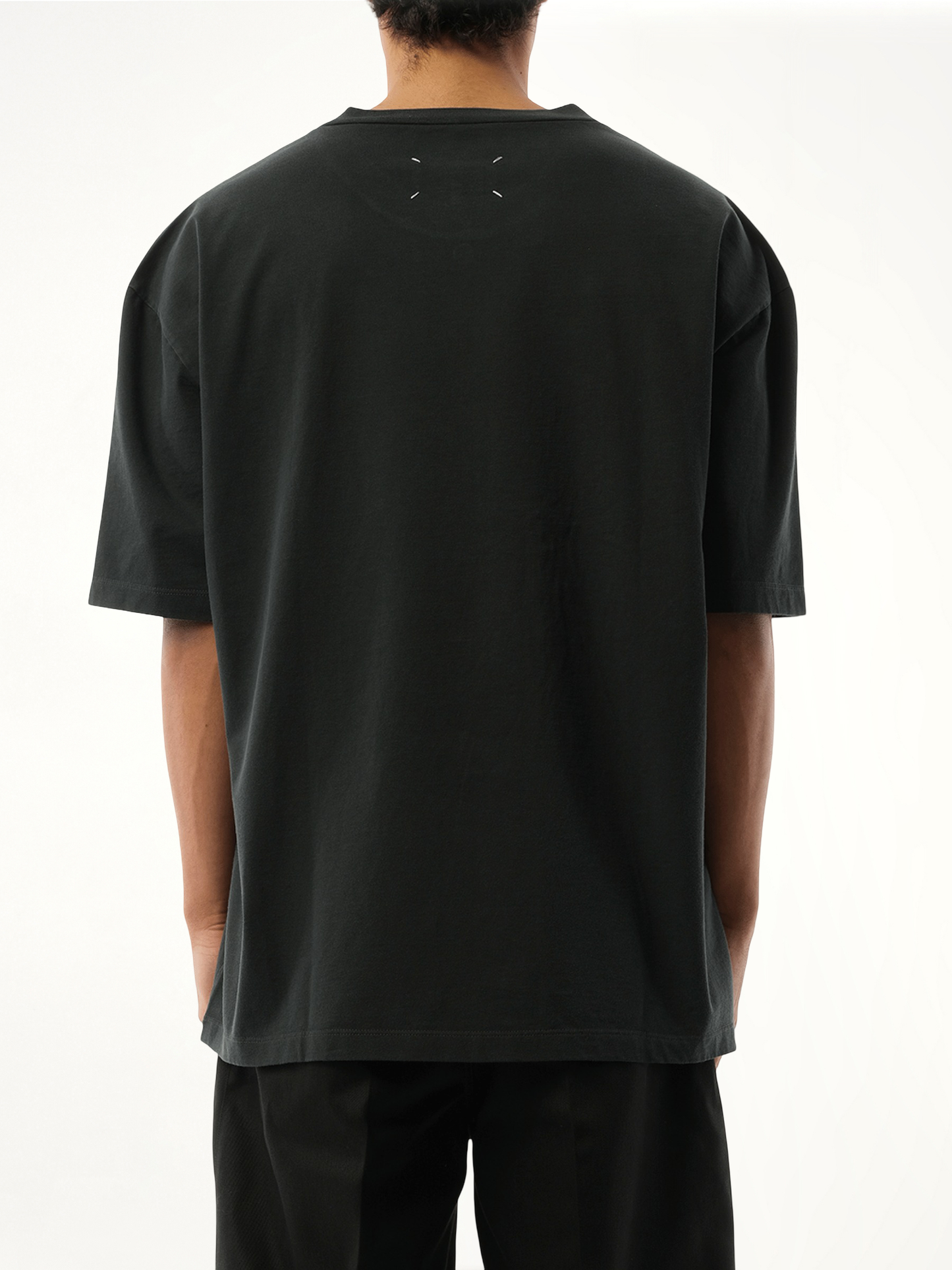 Memory of Logo Heavy T-Shirt in Washed Black