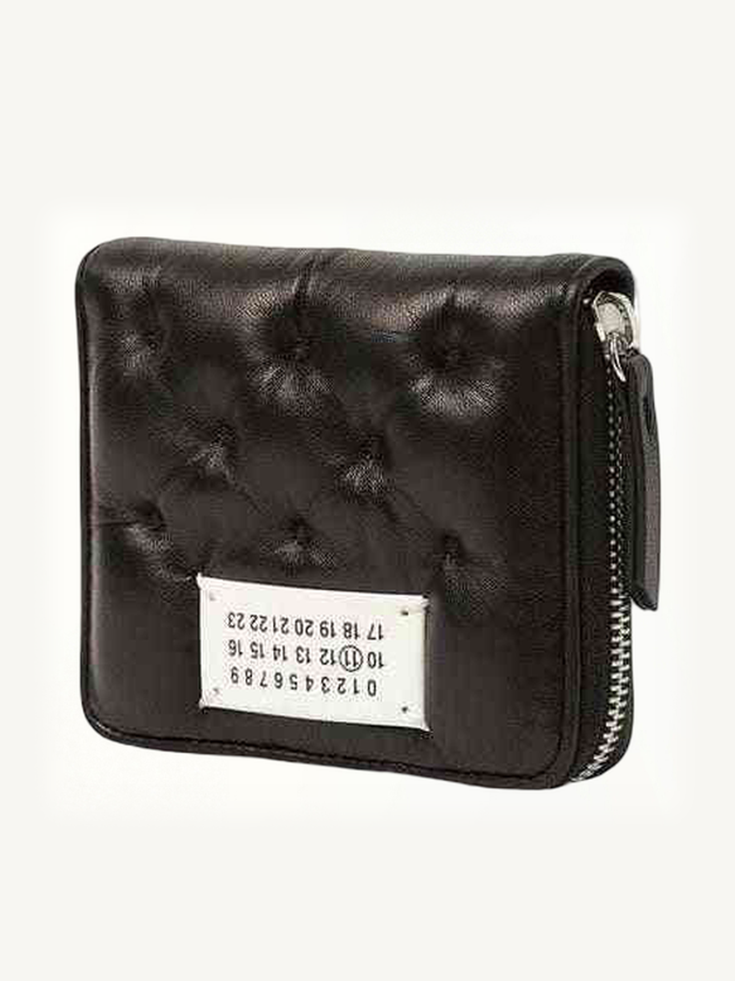 Wallet Compact Zip Around Wallet in Black