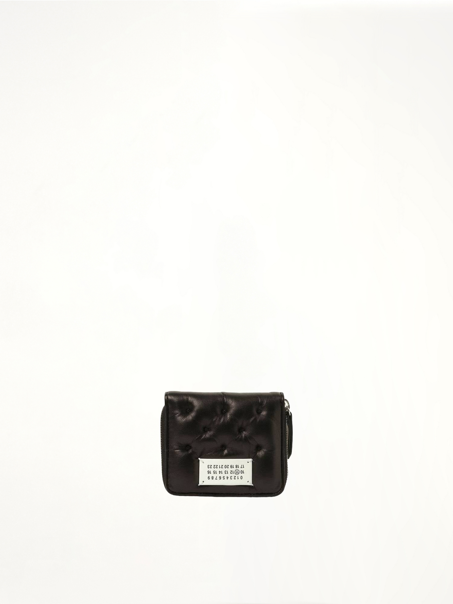 Wallet Compact Zip Around Wallet in Black