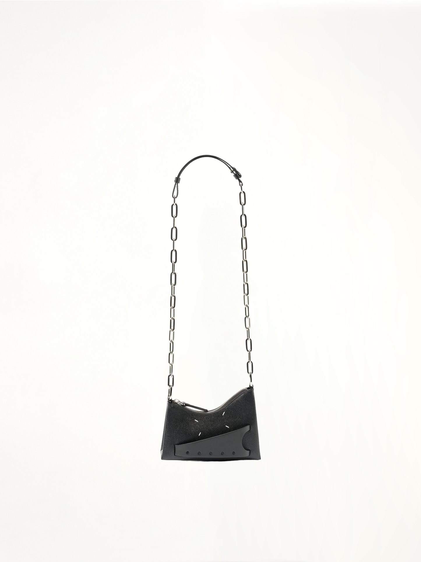 Micro Snatched Hobo Bag in Black