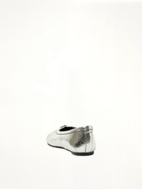 Tabi New Ballerina in Silver Back View | MAISON MARGIELA