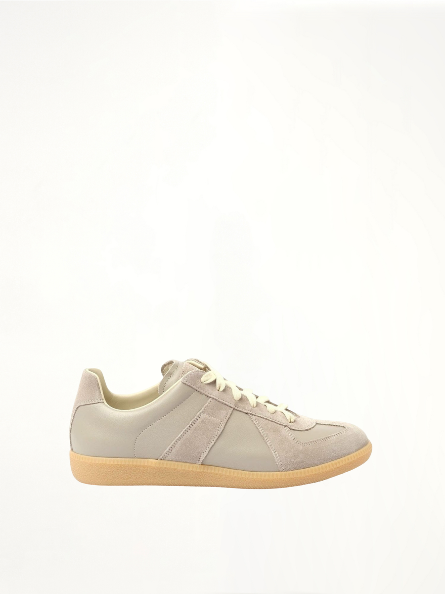 Replica Leather Sneaker in Birdy Side View | MAISON MARGIELA