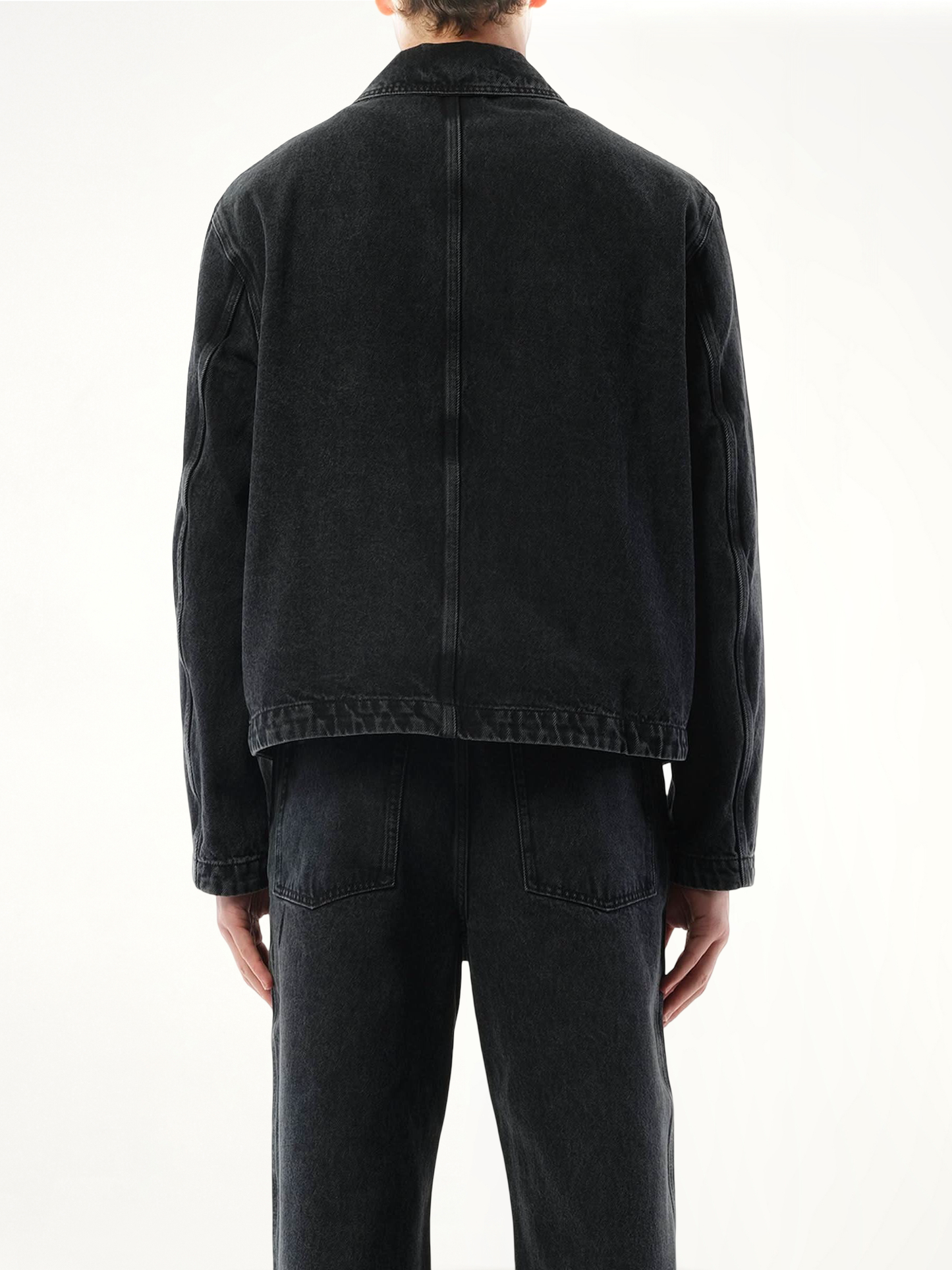 Workwear Denim Jacket in Black