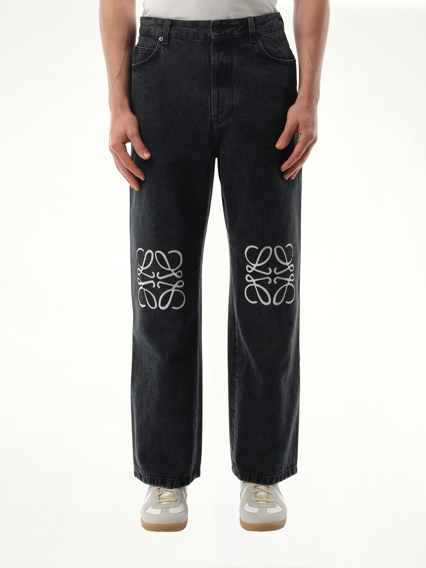 Anagram Baggy Jeans AF in Black