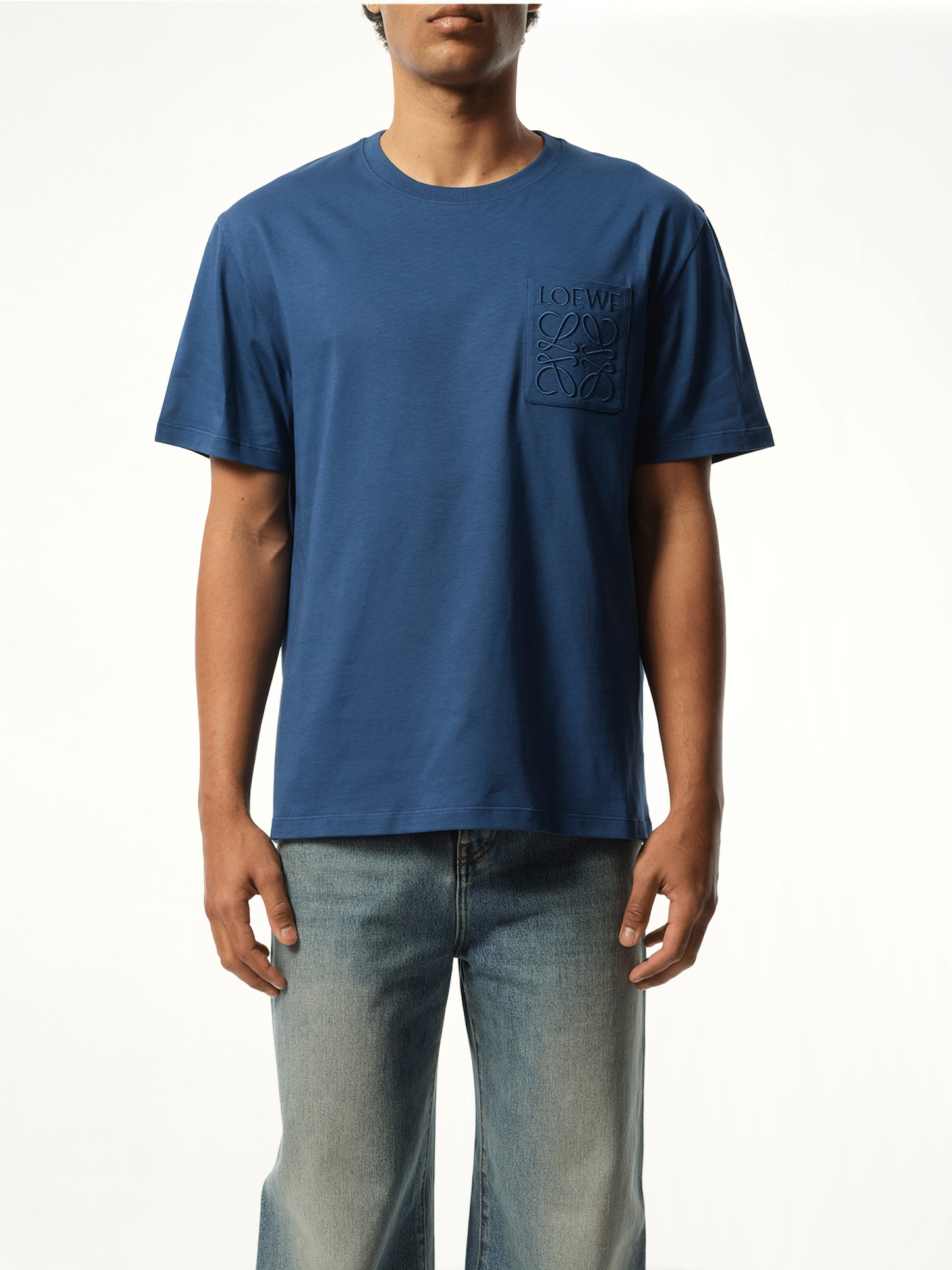 Relaxed Anagram T-Shirt in China Blue