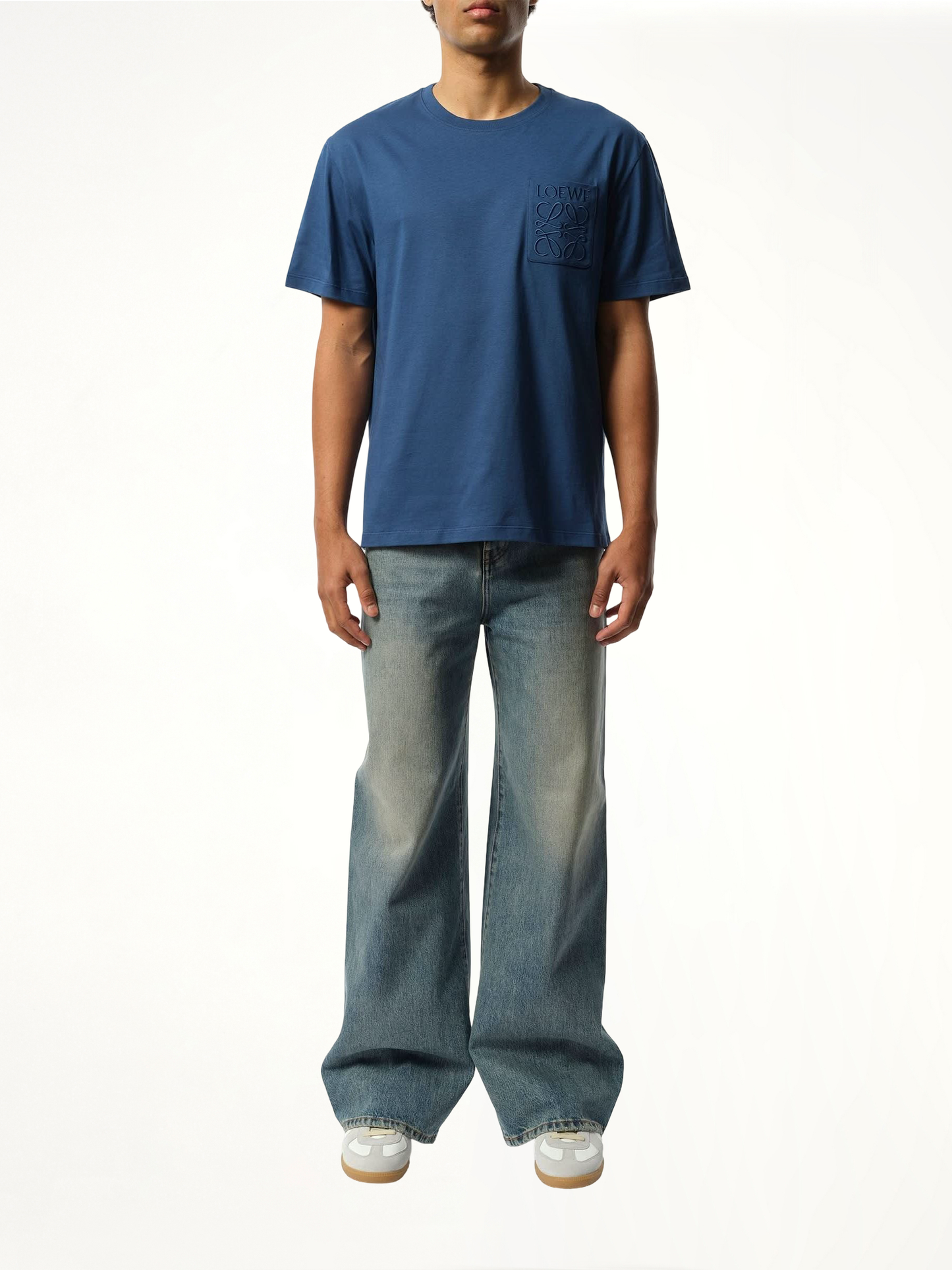 Relaxed Anagram T-Shirt in China Blue