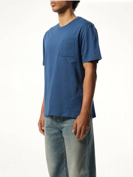 Relaxed Anagram T-Shirt in China Blue
