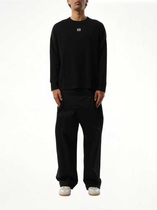 Long Sleeve Anagram T-Shirt in Black