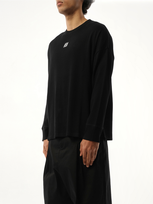 Long Sleeve Anagram T-Shirt in Black