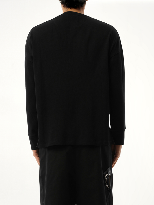 Long Sleeve Anagram T-Shirt in Black