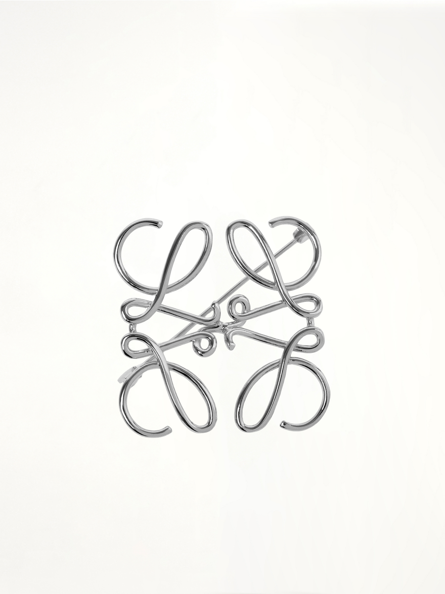 Anagram Brooch in Palladium