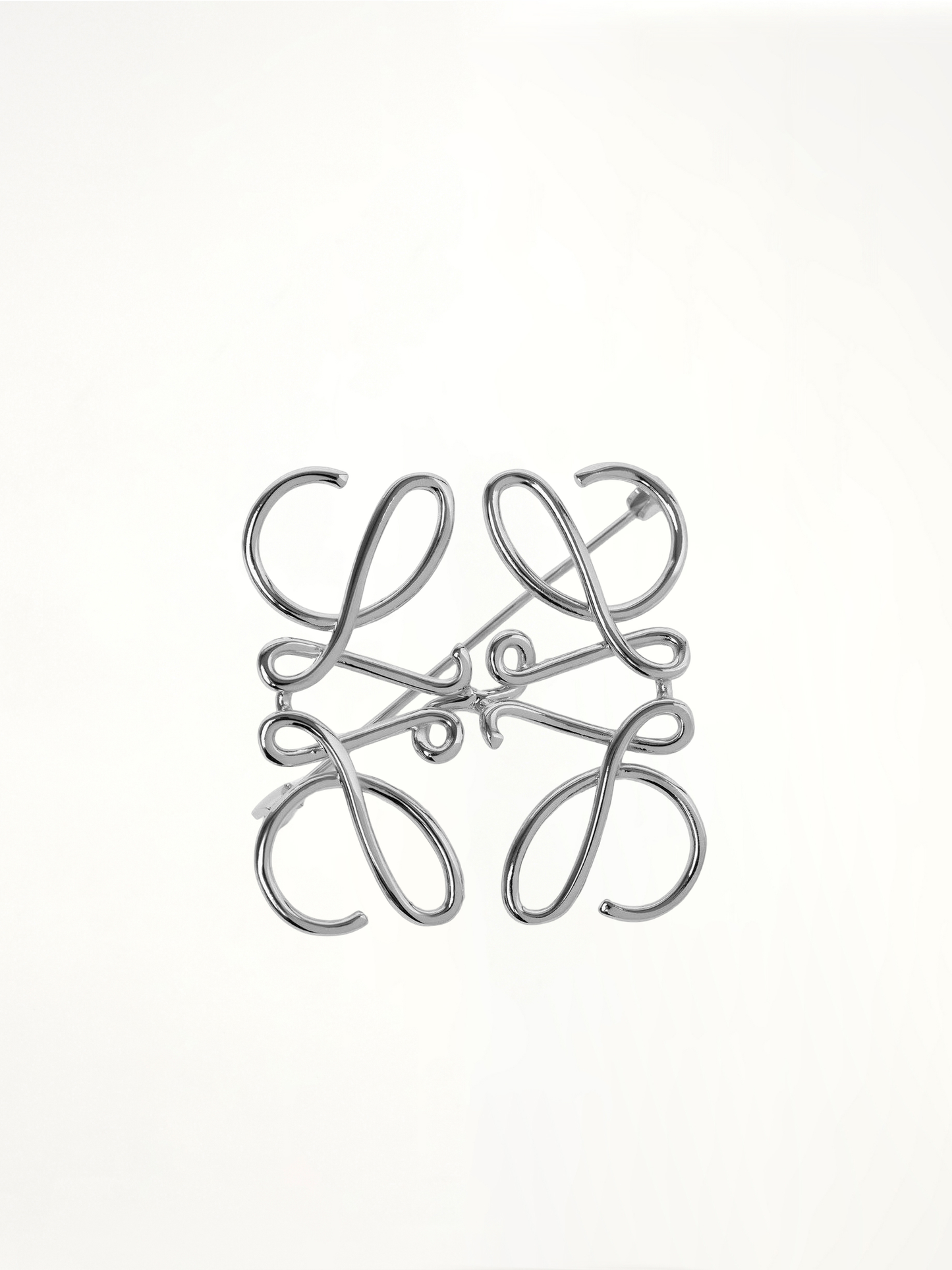 Anagram Brooch in Palladium