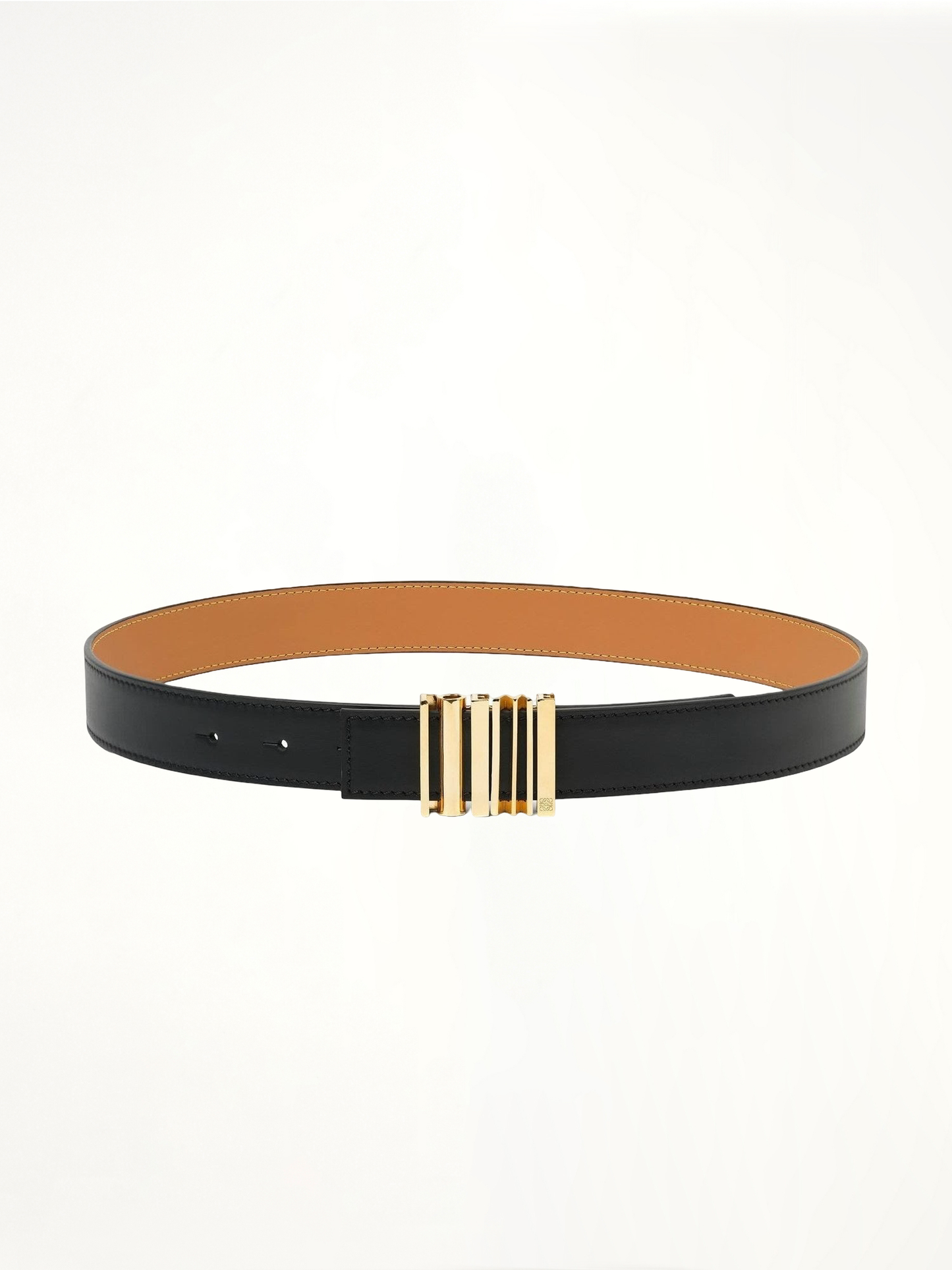 Loewe Graphic 2.8 Cm Belt in Black/Gold