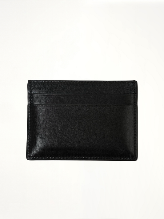 Anagram Puffer Plain Card Holder in Black