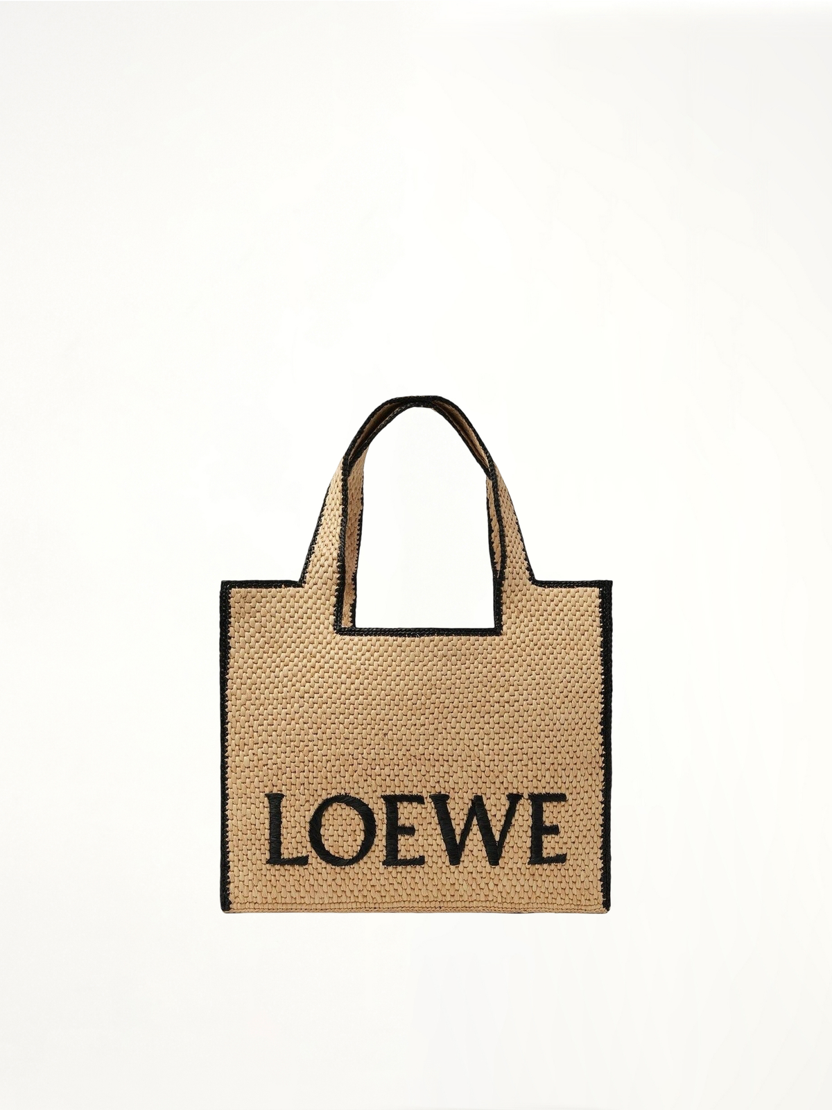 Loewe Font 托特包（大号，天然色）