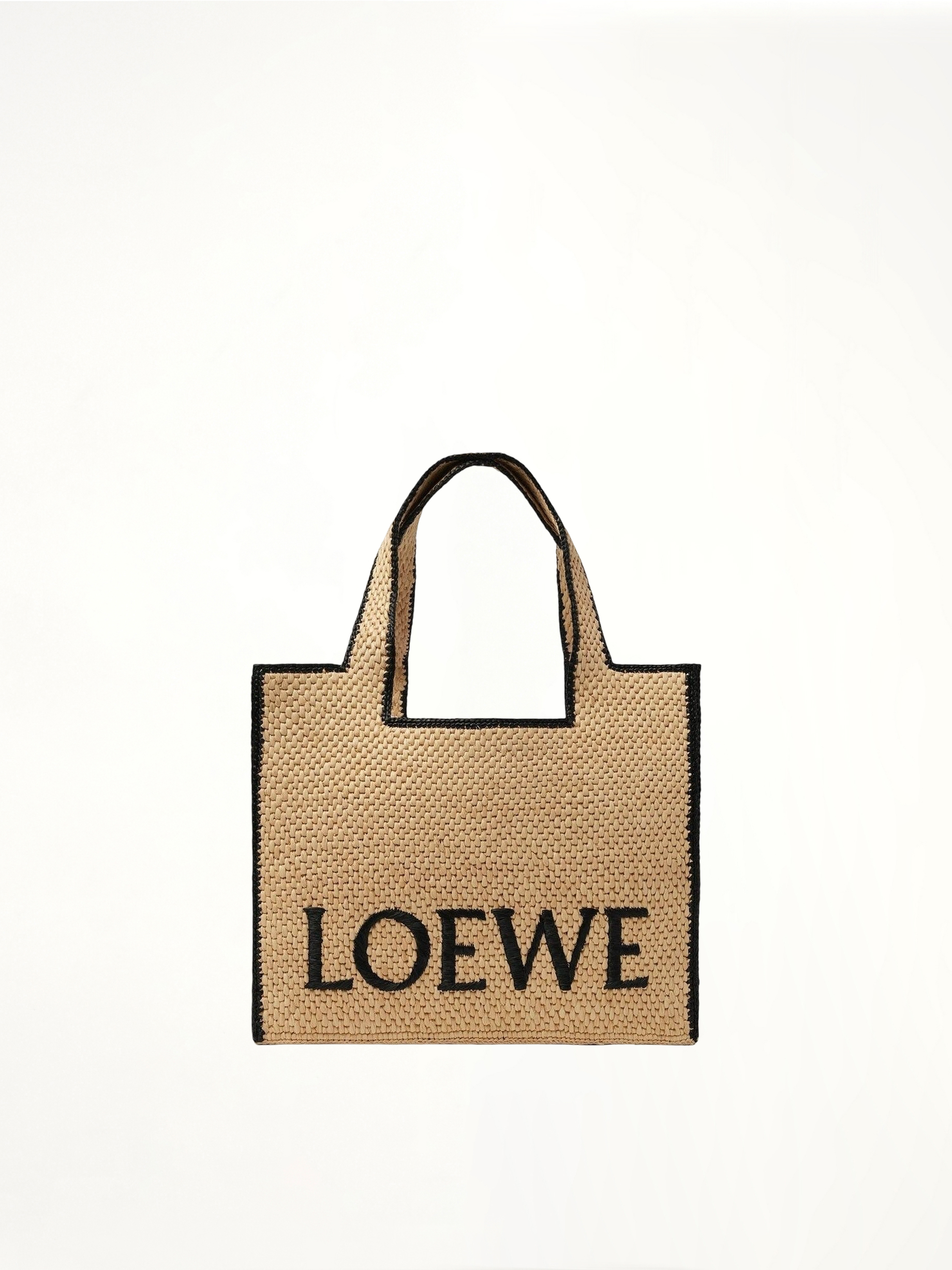 Loewe Font 托特包（大号，天然色）