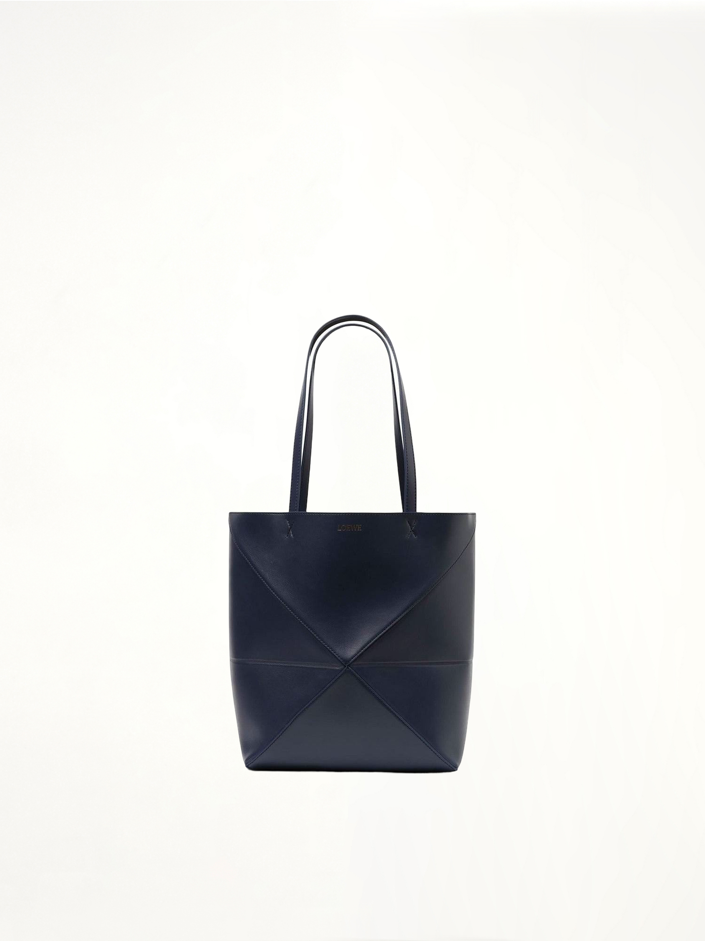 Puzzle Fold Tote Medium in Abyss Blue