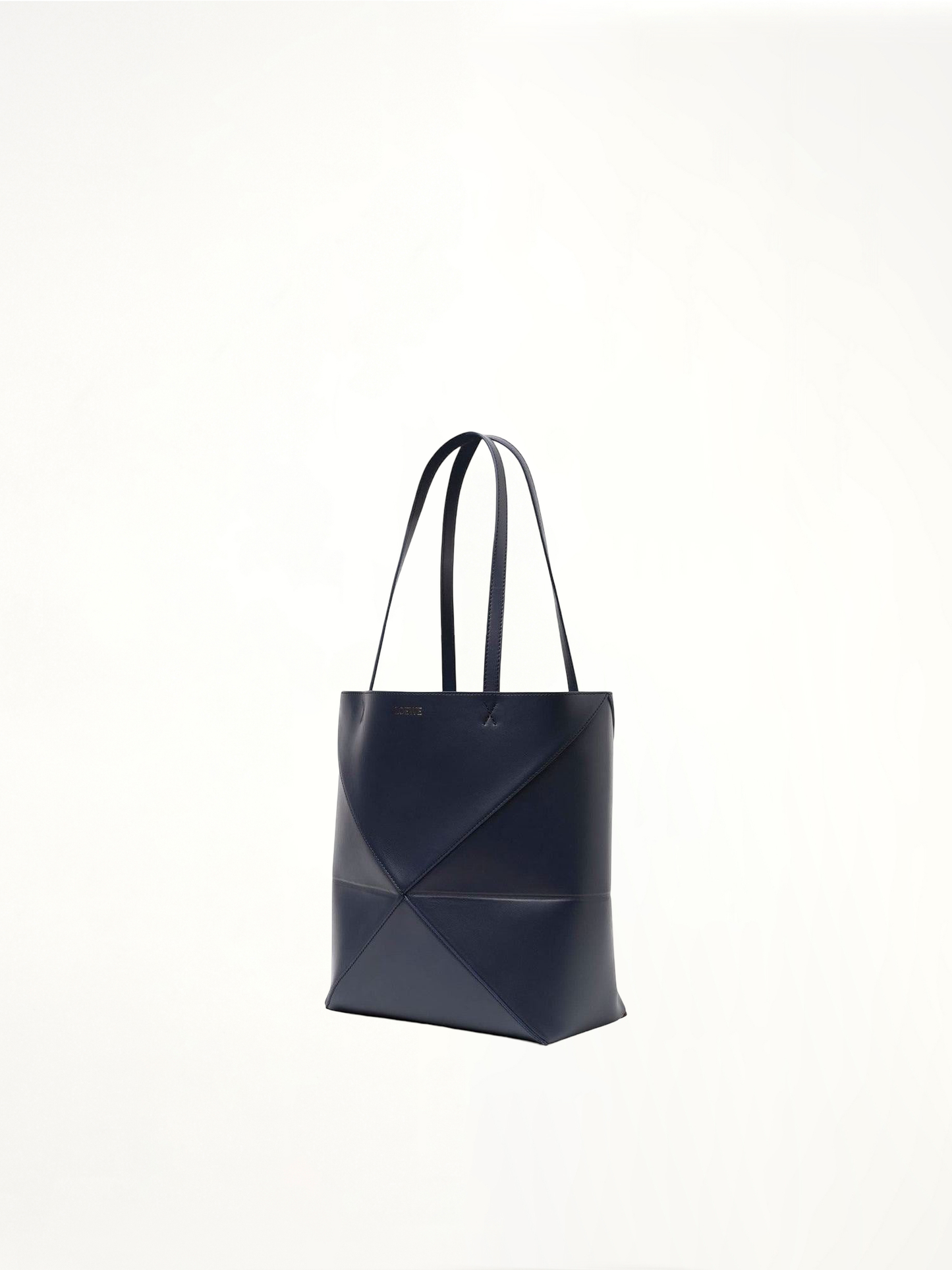 Puzzle Fold Tote Medium in Abyss Blue
