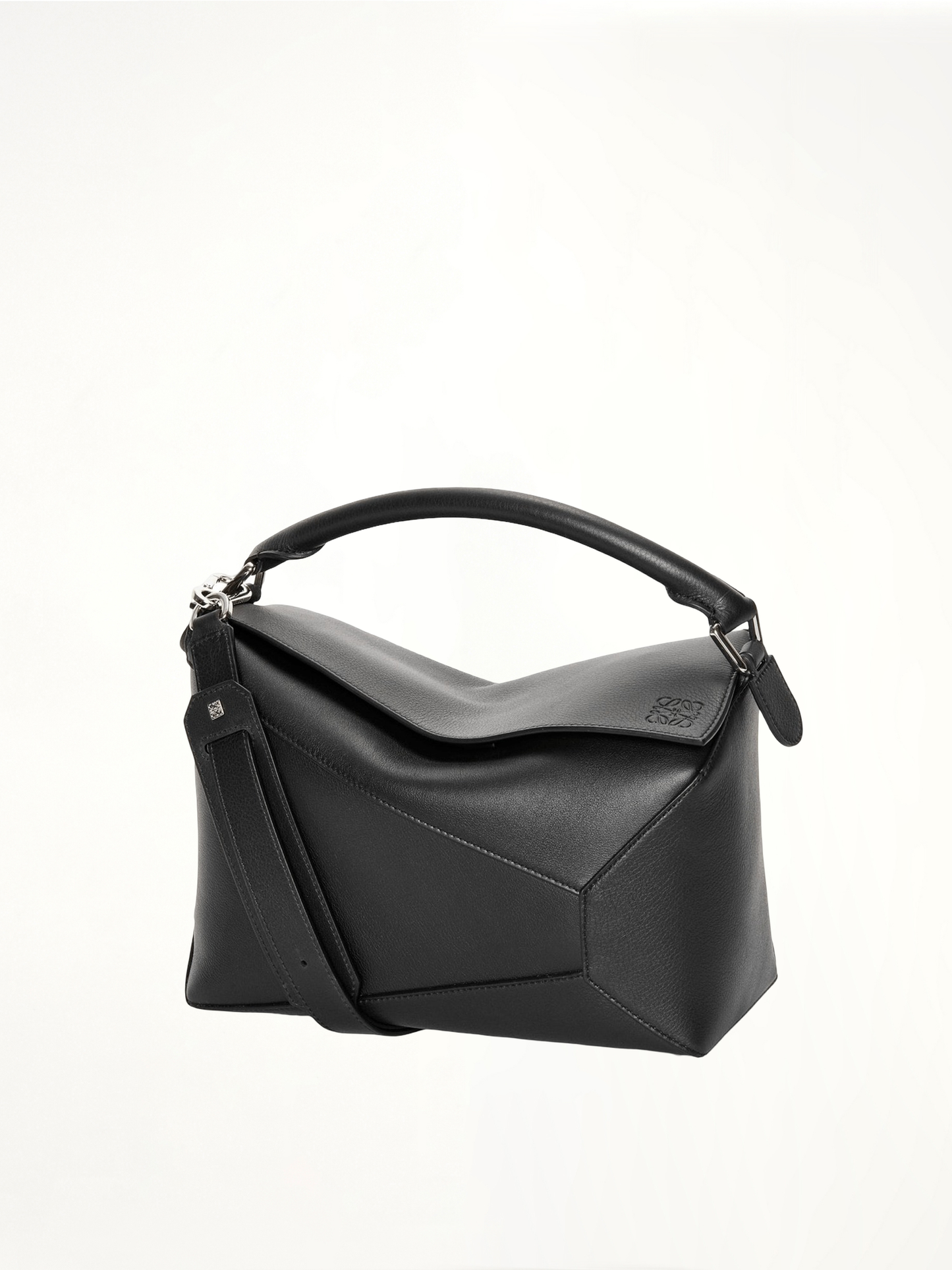 Puzzle Edge Bag in Black
