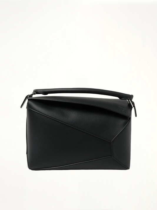 Puzzle Edge Bag in Black
