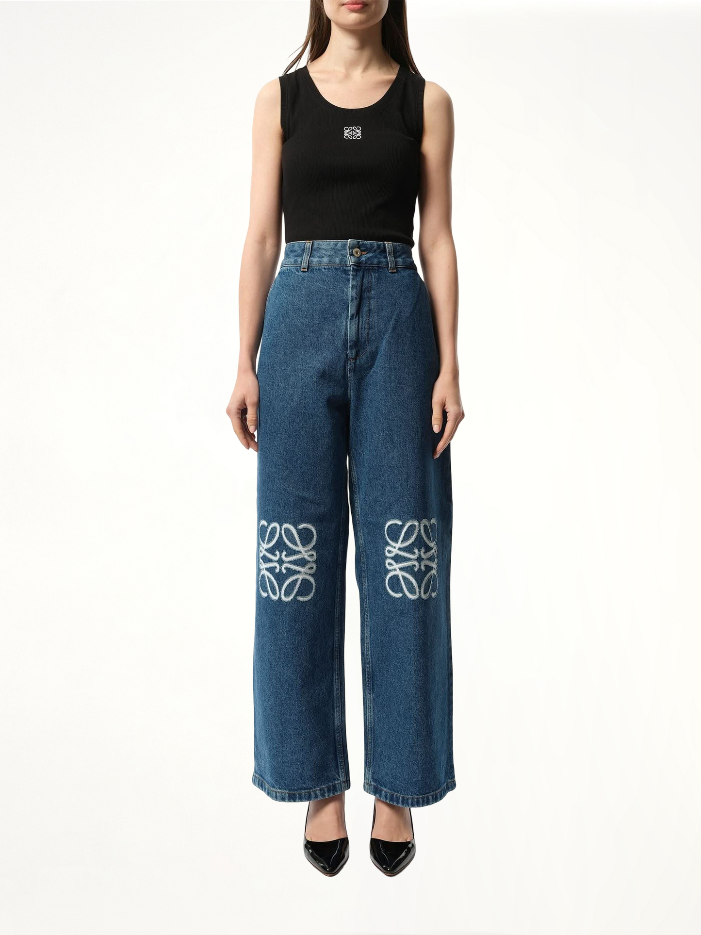 Anagram Baggy Jeans AF in Jeans Blue