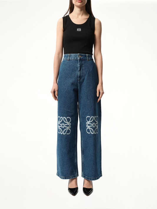 Anagram Baggy Jeans AF in Jeans Blue