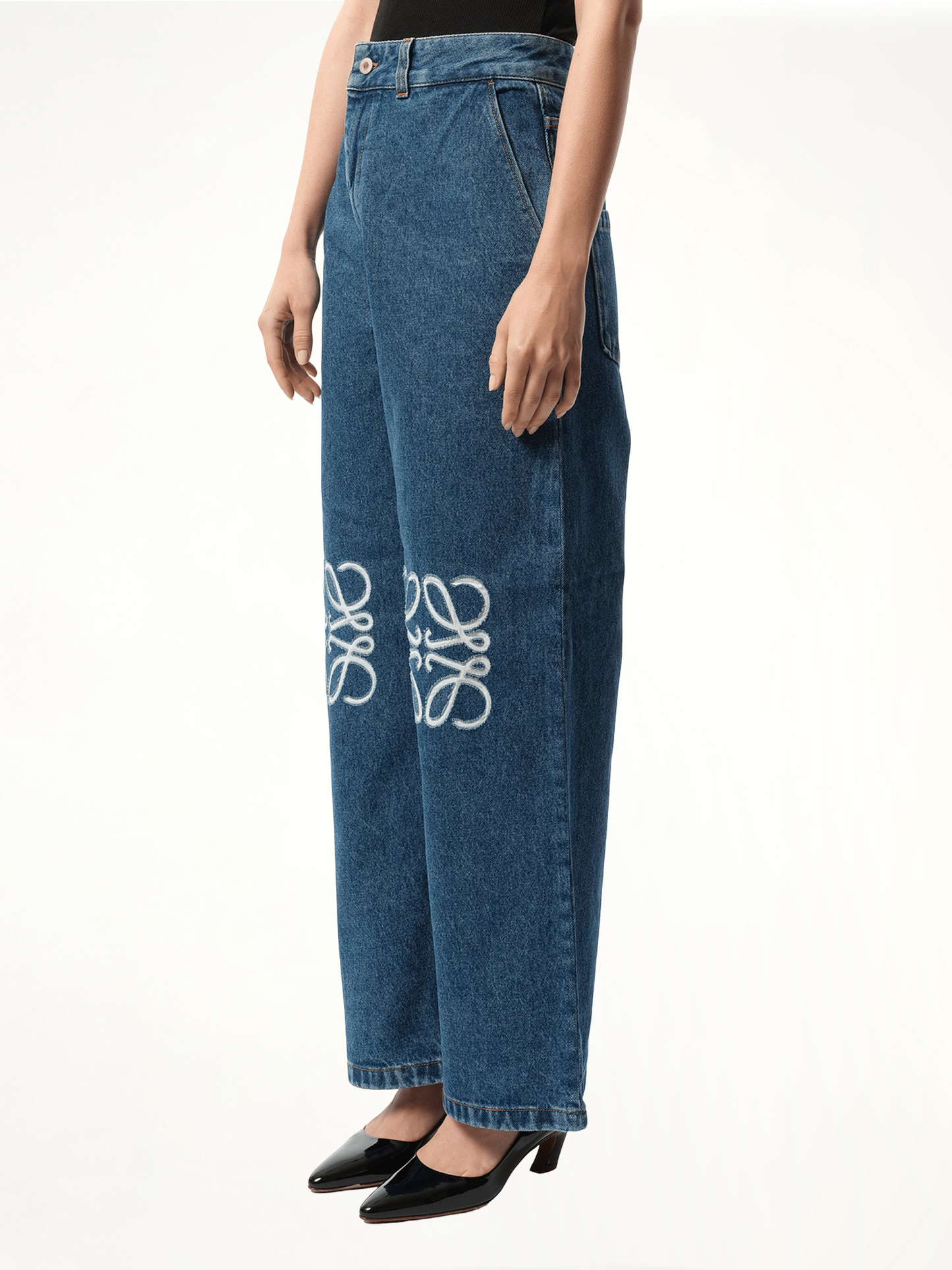 Anagram Baggy Jeans AF in Jeans Blue