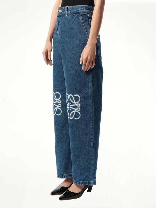 Anagram Baggy Jeans AF in Jeans Blue