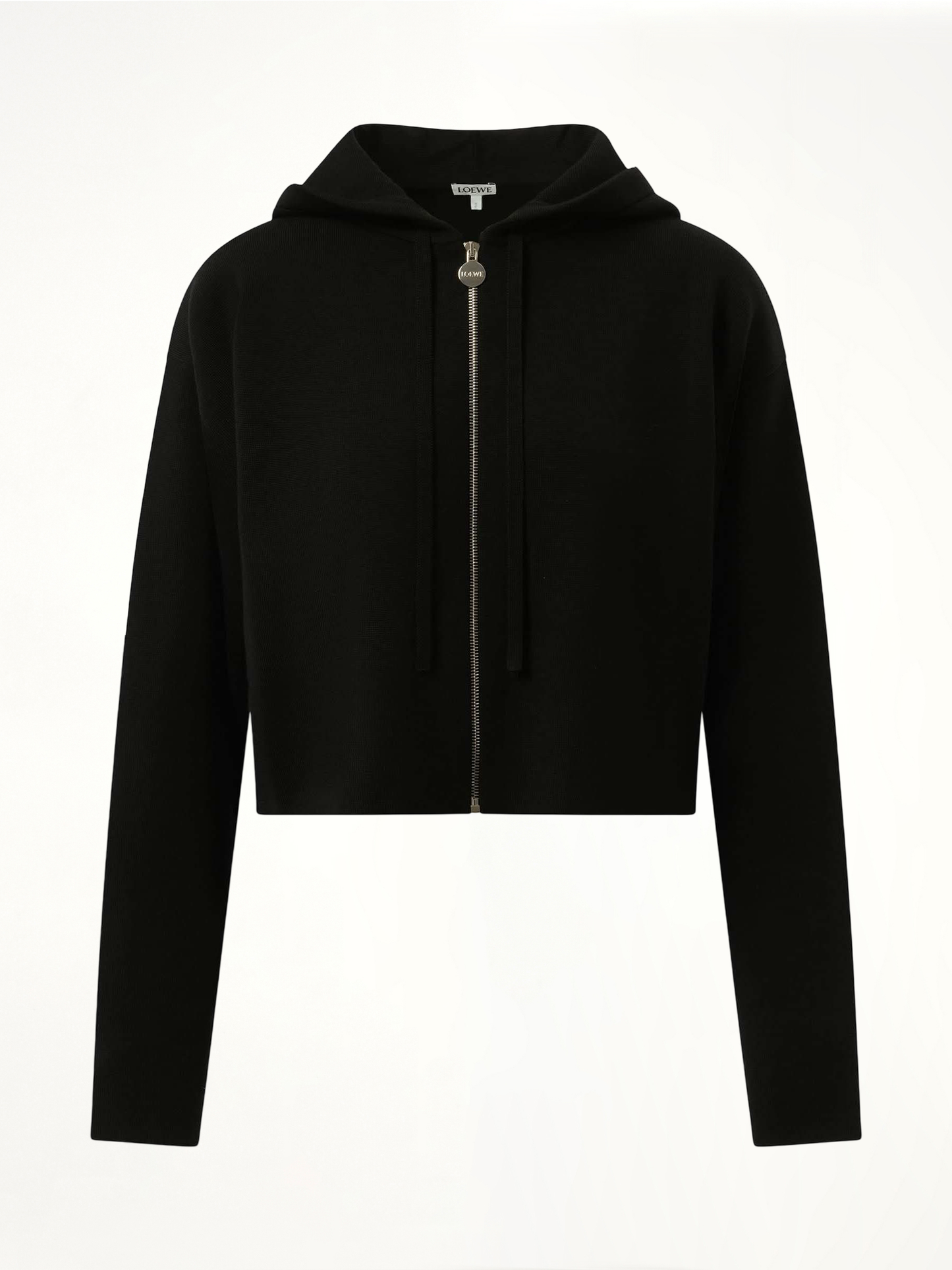 Anagram Zip-Up Hoodie in Black