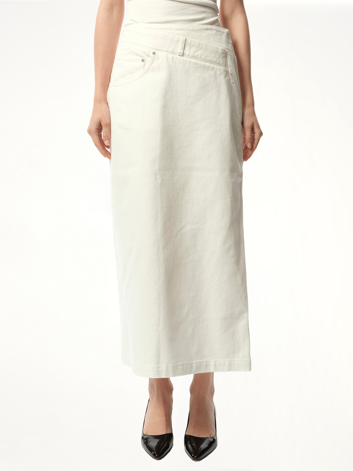 Deconstructed Skirt AF in White