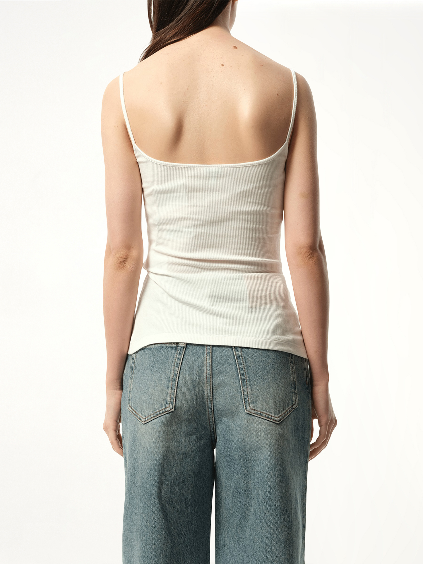 Anagram Strappy Top in White