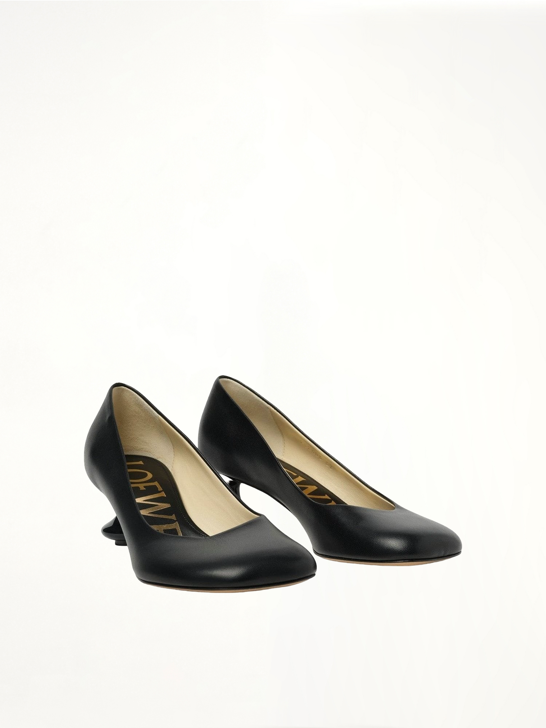 Toy Pump 45 in Black Front View | LOEWE