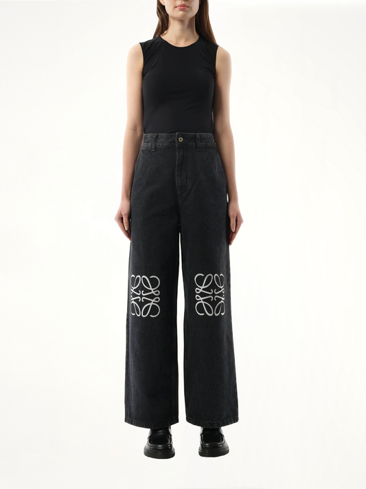 Anagram Baggy Jeans AF in Black