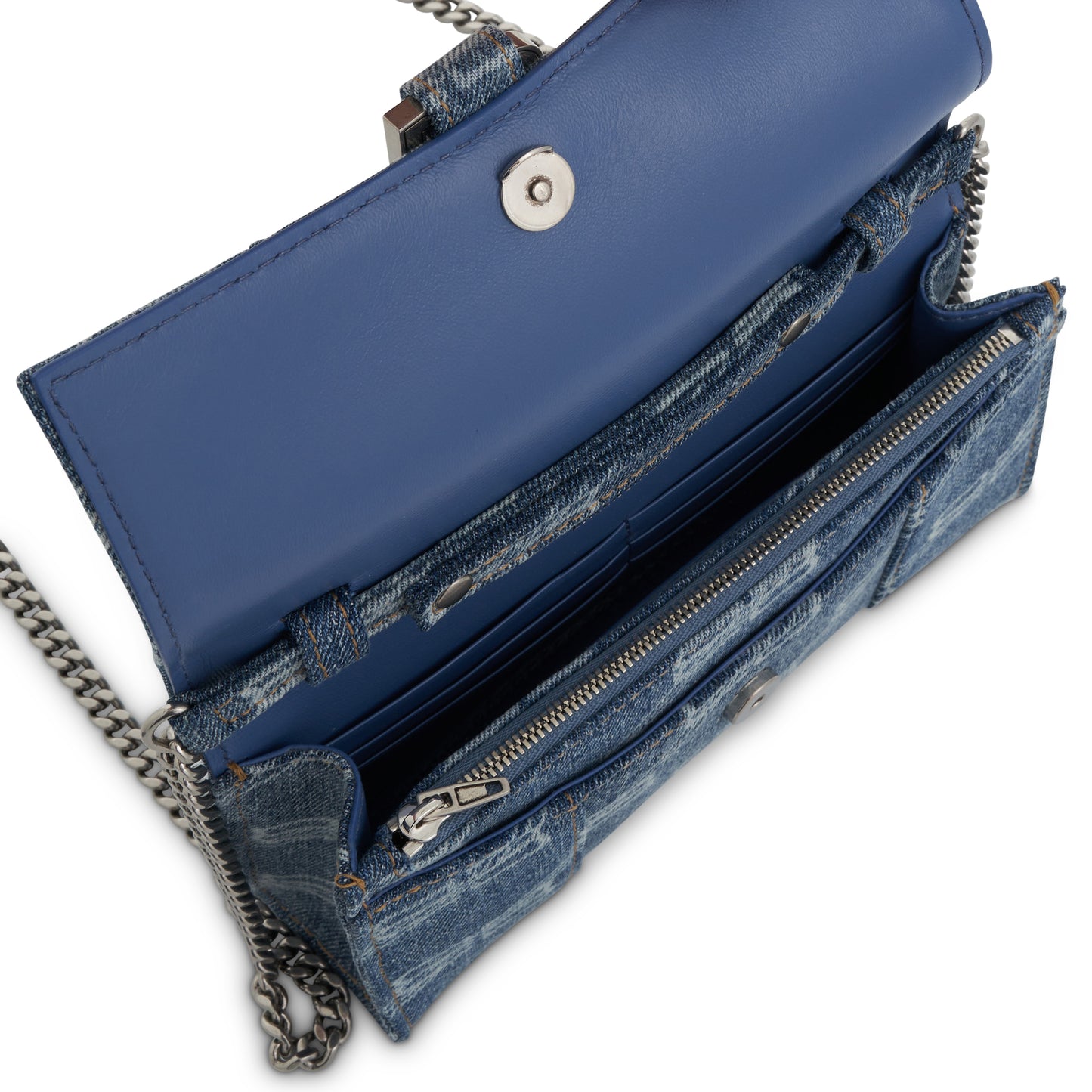 Hourglass Wallet On Chain in Blue