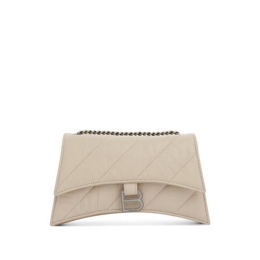 Crush XS Chain Quilted Bag in Sand Beige