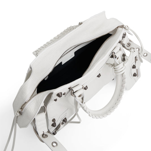 Neo Cagole City Small Handbag in Optic White