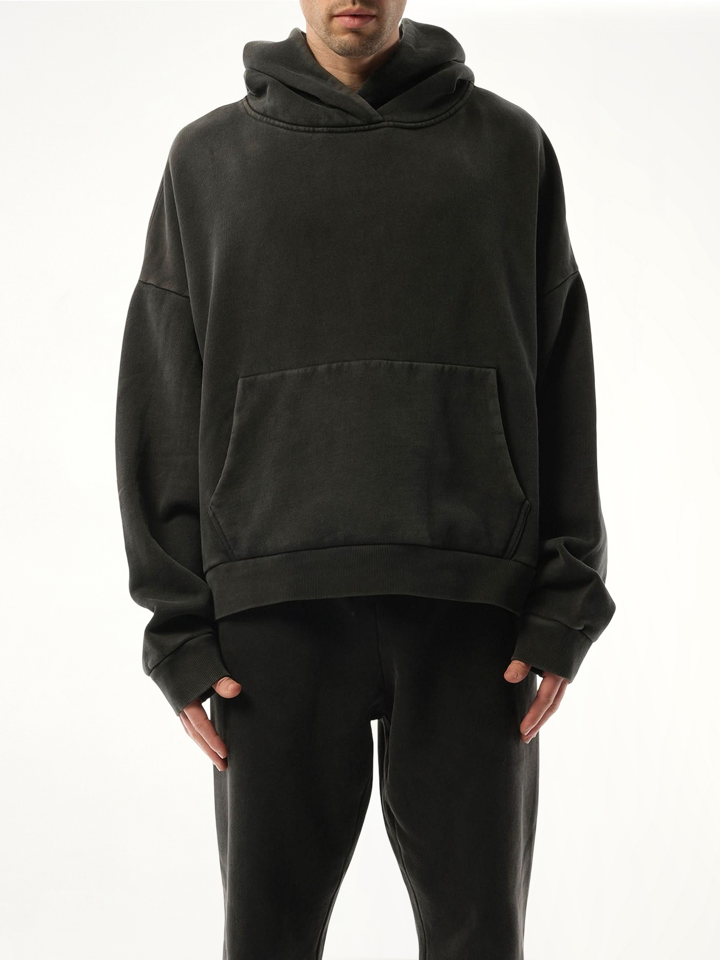 Heavy Hood in Washed Black